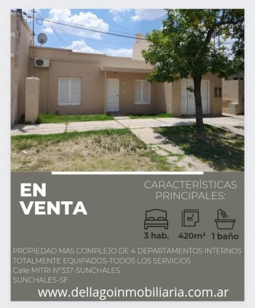COMPLEJO DE 4 DEPARTAMENTO EN VENTA Y PROPIEDAD