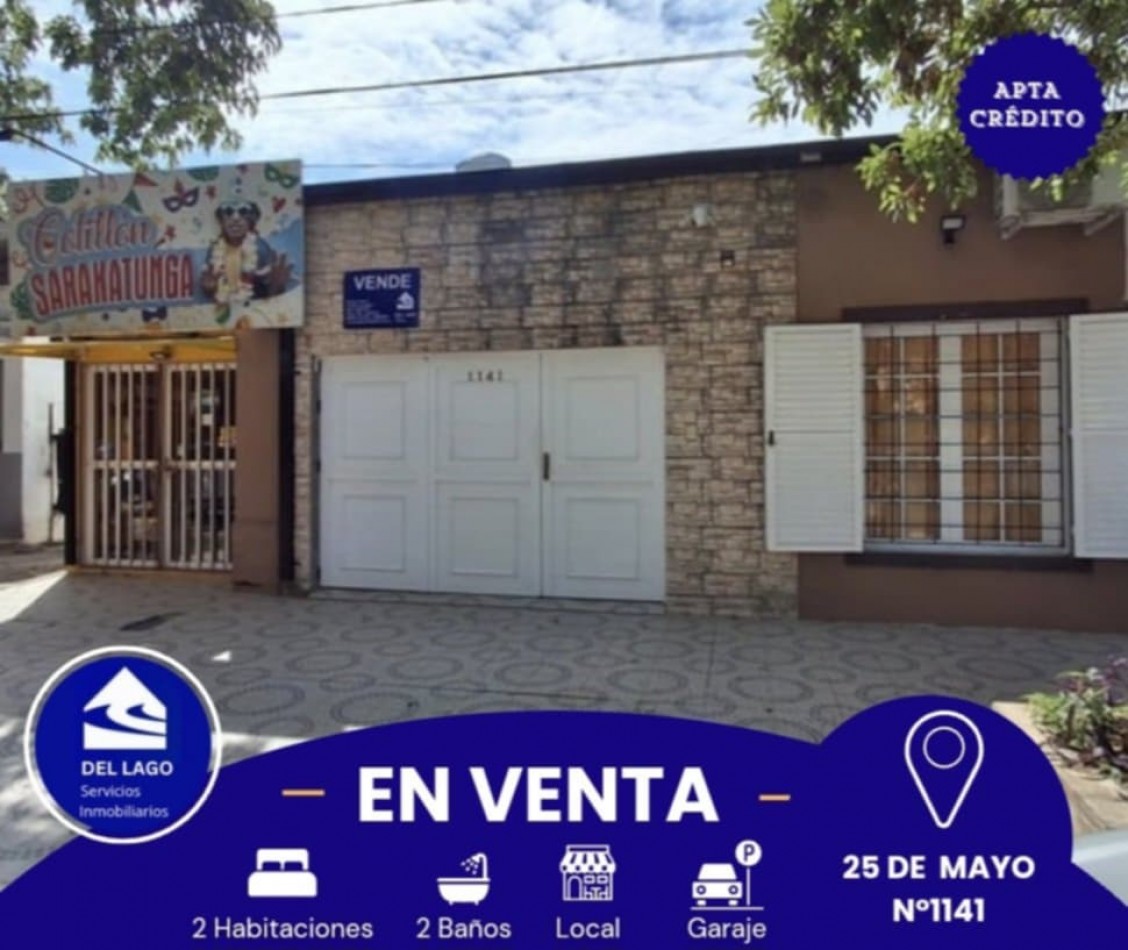 PROPIEDAD + LOCAL COMERCIAL EN VENTA