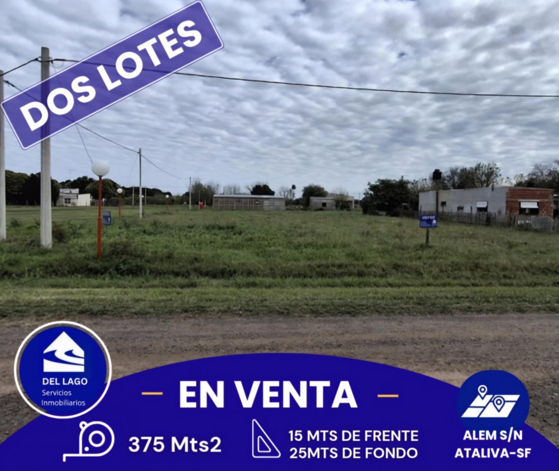 DOS LOTES EN VENTA
