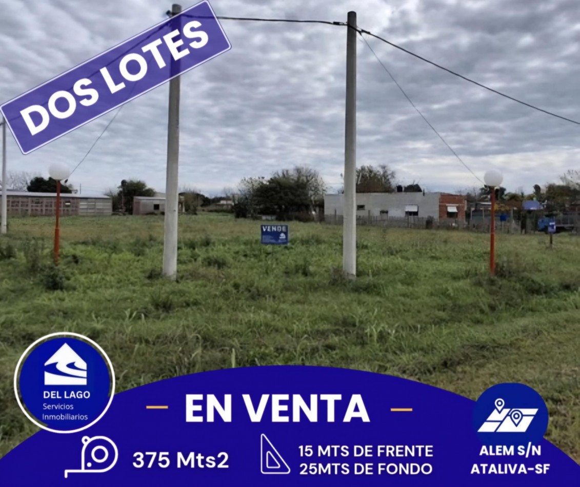 DOS LOTES EN VENTA