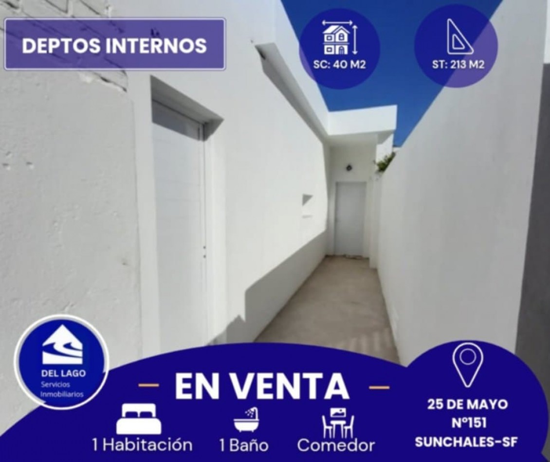 DOS DEPARTAMENTOS INTERNOS A ESTRENAR EN VENTA